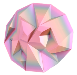 Bio-Urne:n Deckel Terra kubistisch (bunt)