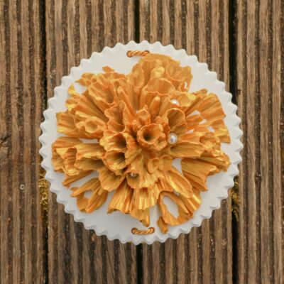 Bio-Urnen Deckel: Helena Koralle (weiß)