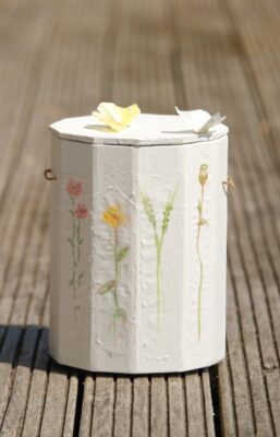 Papier-Urne Animé (Wiesenblumen)